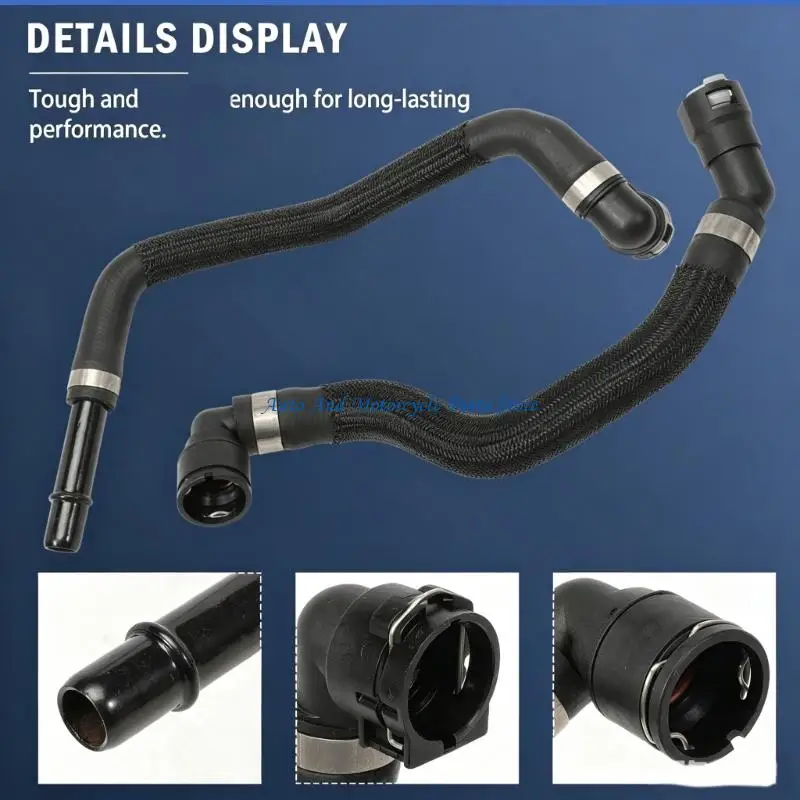 P9FD Heater Hose Assembly with Coolant Supply, Return, and Jumper Hoses, 3-Piece Set with Replacement References 68192082AA and