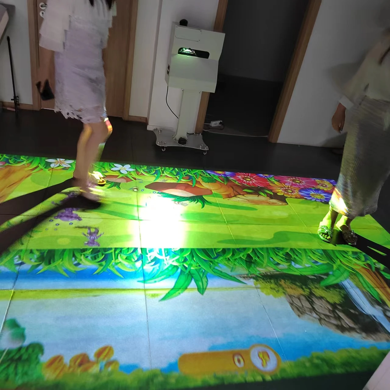 All in One Machine AR Sport Game Interactive Floor Projection Touch Screen Interactive Projector Multiplayer Games for Home