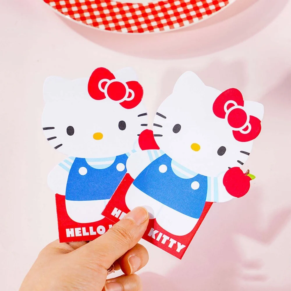 

Оригинальные креативные липкие заметки Sanrio Hello Kitty Kawaii Kt Cat, студенческие канцелярские принадлежности с героями мультфильмов, школьные подарки для девочек