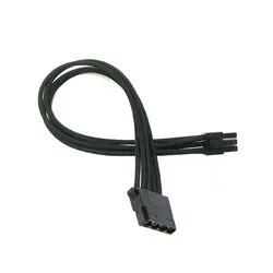 Angitu Single Sleeved 6Pin to Molex Modular Power Cable for Corsair Type 4