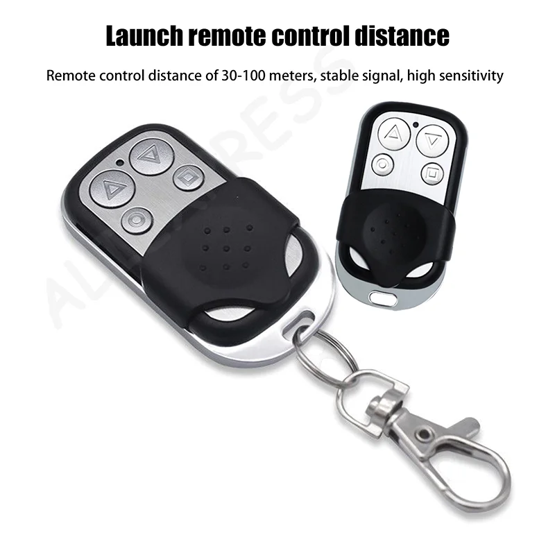 

4 Button Remote Controller, Universal Garage Door Opener 433MHz with Rolling Code Clone Duplicator