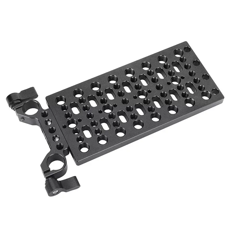 [LXYA68Z!] Cheese Plate Battery Backboard Plate With 19Mm Railblock For V Lock Mount Power Splitter Camera Accessories New