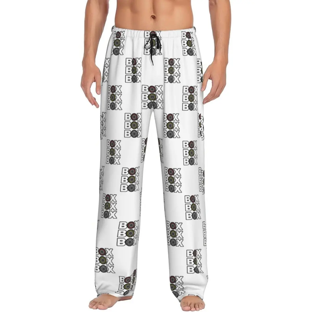 

Custom Box Box Box F1 Пижамные штаны Мужская одежда для сна для сна с карманами