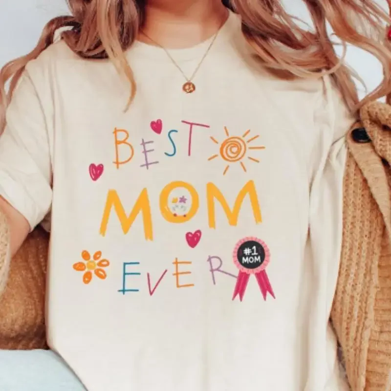Best Mom Ever T Shirt Funny Cool Oversized Trendy For New To Be Vintage Life Club