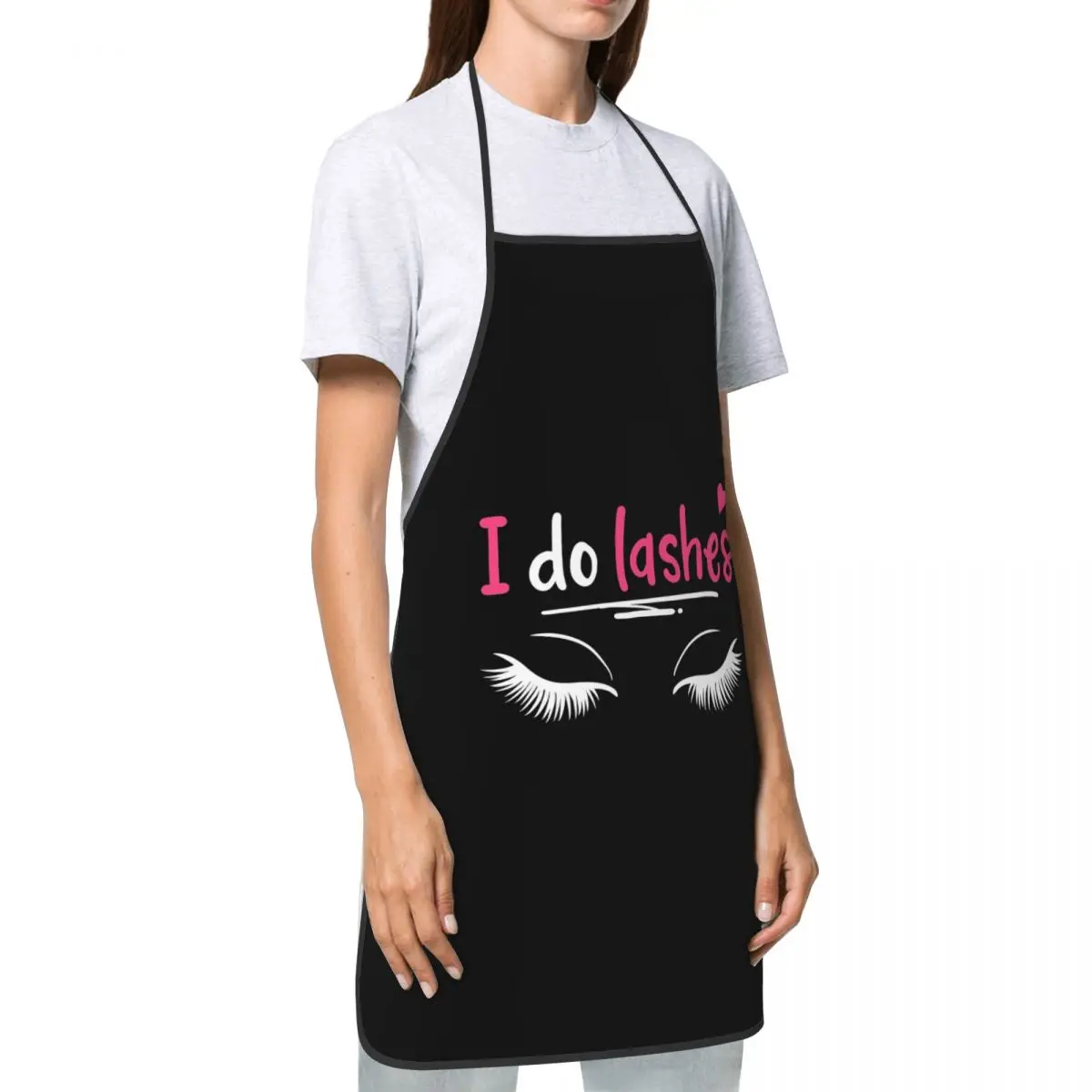 Funny Lashes Eyelash Lash Artists Bib Aprons Women Men Unisex Kitchen Chef Tablier Cuisine for Cooking Baking Painting