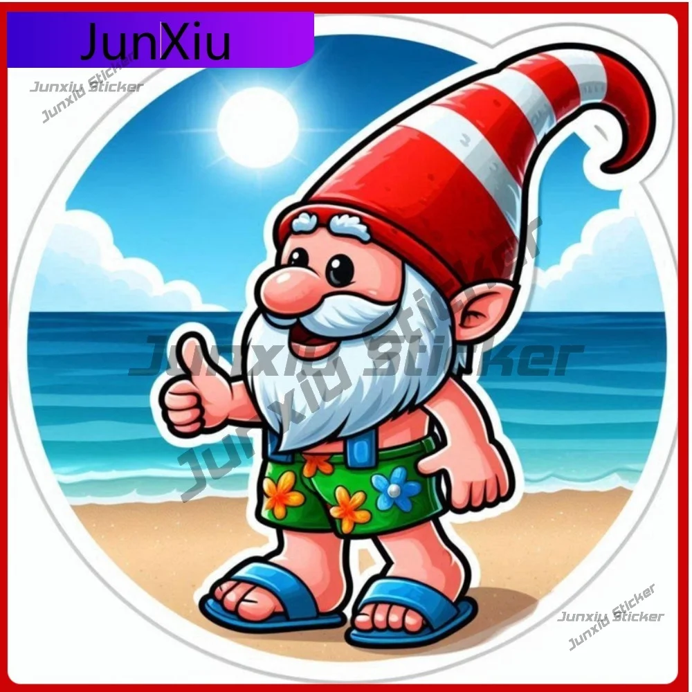 

Stylish Gnome Decal UV Resistant Waterproof Sticker Decoration Vehicle Scratch Protective Stylish Durable Exterior Sunproof