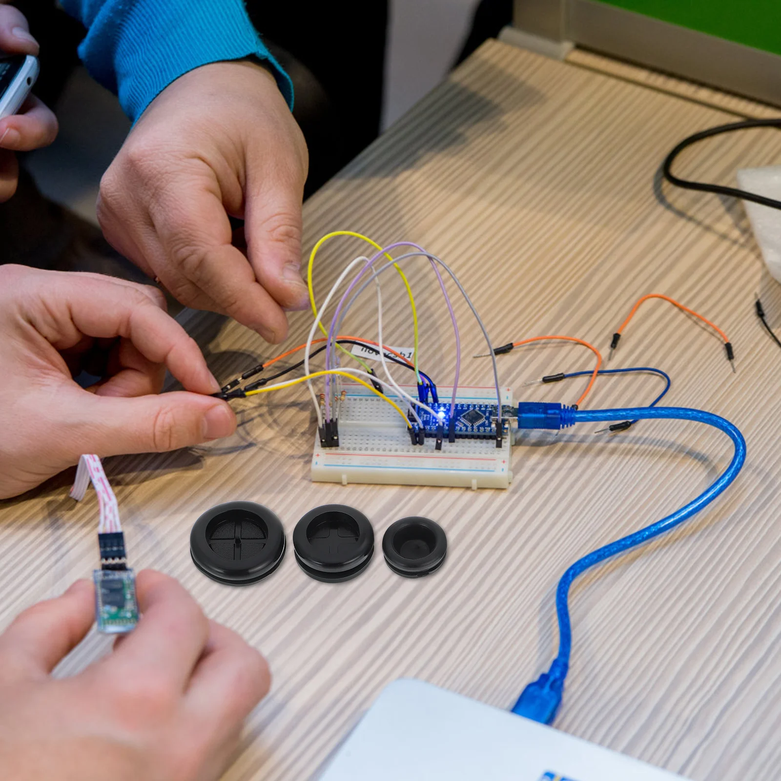 

50pcs Rubber Washer for Electrical Wire Grommet Firewall Hole Plug Durable Gasket Insulating Sealant Cover Cable Protection Ring