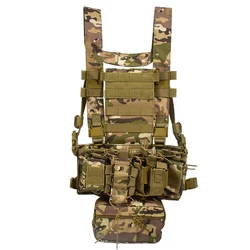 600D Taktische Brust Weste D3 Military Brust Rig Taktische Weste MOLLE System Licht-gewicht Quick-release WarGame Paintball