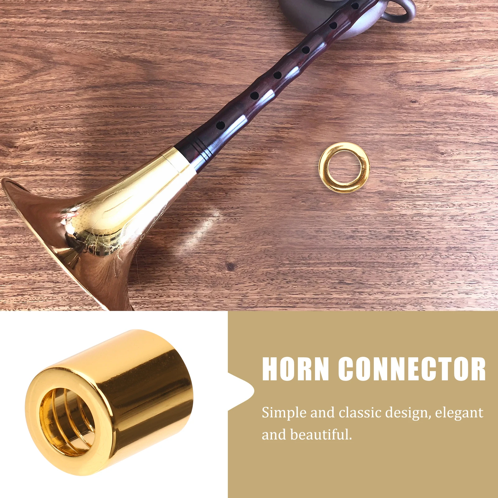 

Thickened Alloy Horn Replacement Part Metal Instrument Accessory Connector Component For Enthusiasts