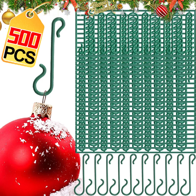 Großhandel 4 cm Mini Haken Für Weihnachten Ornament S-Form Hängen Haken Weihnachten Baum Kugeln Anhänger Dekorationen Navidad neue Jahr Party
