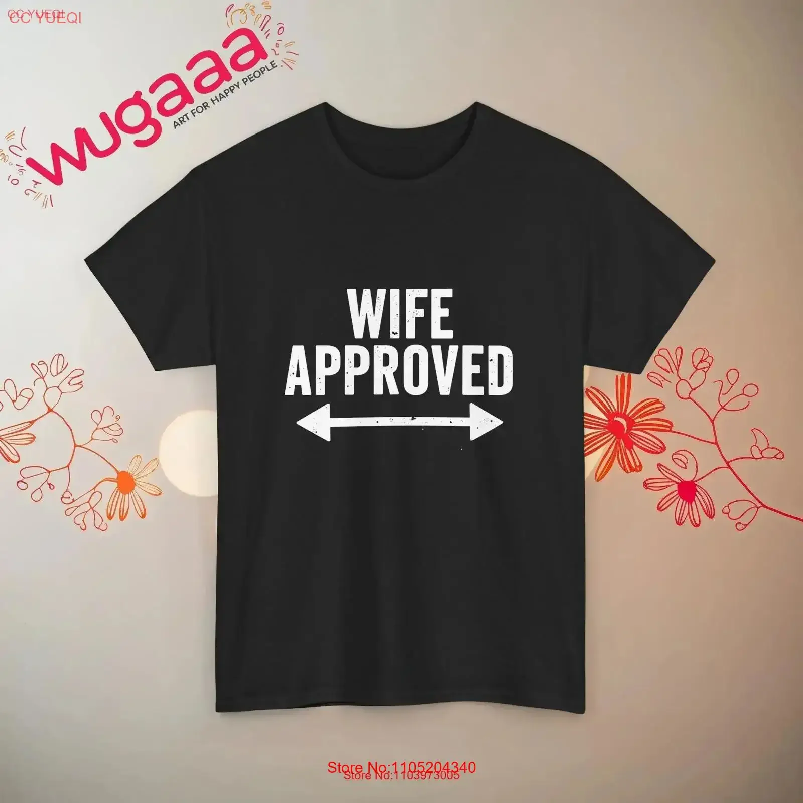 

Funny T Shirt Wife Approved Novelty Idea Husband Marriage Casual Wear Humor Apparel vintage Washed graphic streetwear