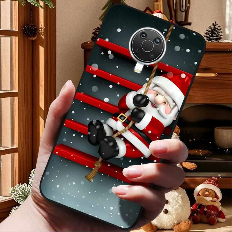 Christmas Cover For Nokia G20 G10 X20 X10 Cases 7.2 6.2 1.4 / 2.4 / 3.4 / 5.4 Cute Soft TPU Silicone Back Cover for Nokia7.2 6.2 view 3