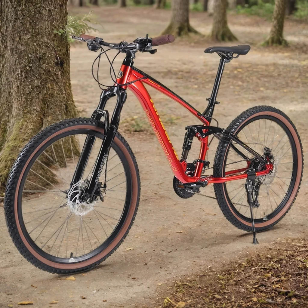 26/27.5 MTB Full Suspension Mountain Bike 30-speed Cross Country bicicleta Lockable Shock Absorption Downhill Bicycle disc brake