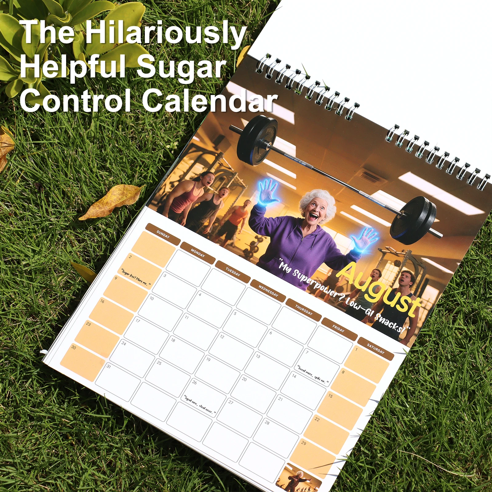 Calendrier de suivi du sucre dans le sang 2026 pour la planificateur de gestion de la santé des diabétiques avec journal de glucose et rappel de régime, décor mural suspendu