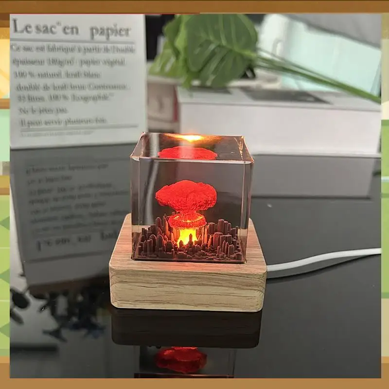 

1 PCS Mushroom Cloud Nuclear Explosion Lamp Atomic Bomb Model Atmosphere Lamp Decoration Creative Gifts For Kids-BAAX