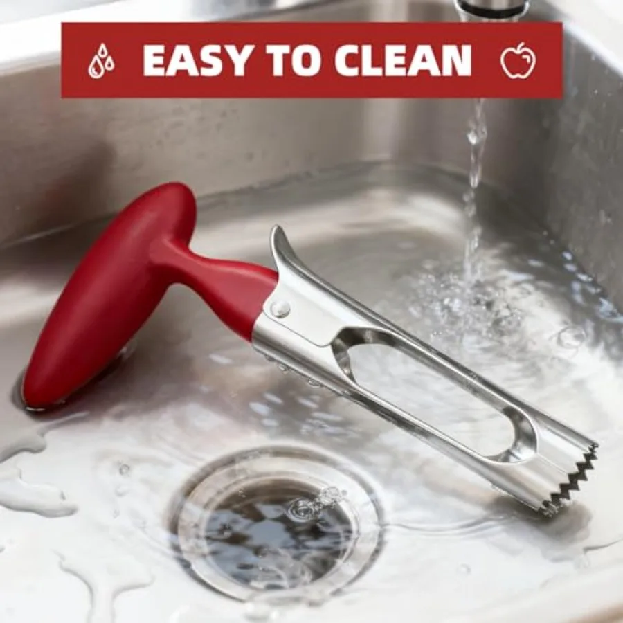 2-delige groenten- en fruitboor Roestvrijstalen kernverwijderaar voor gemakkelijke draaiende uitboren van appels Peren Ananas Bell Peppe