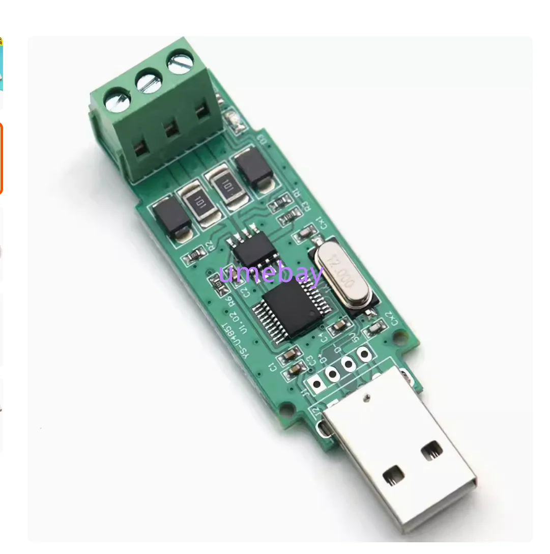5 قطعة/USB إلى RS485 وحدة 485 محول ثنائي الاتجاه الكمبيوتر إلى المنفذ التسلسلي تصحيح الأخطاء دعم win10 U485T