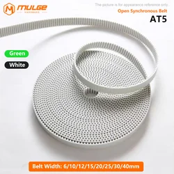 Polyurethane PU AT5 Timing Belt Dimension Width 6/10/12/15/20/25/30/40mm Open Ended Belt