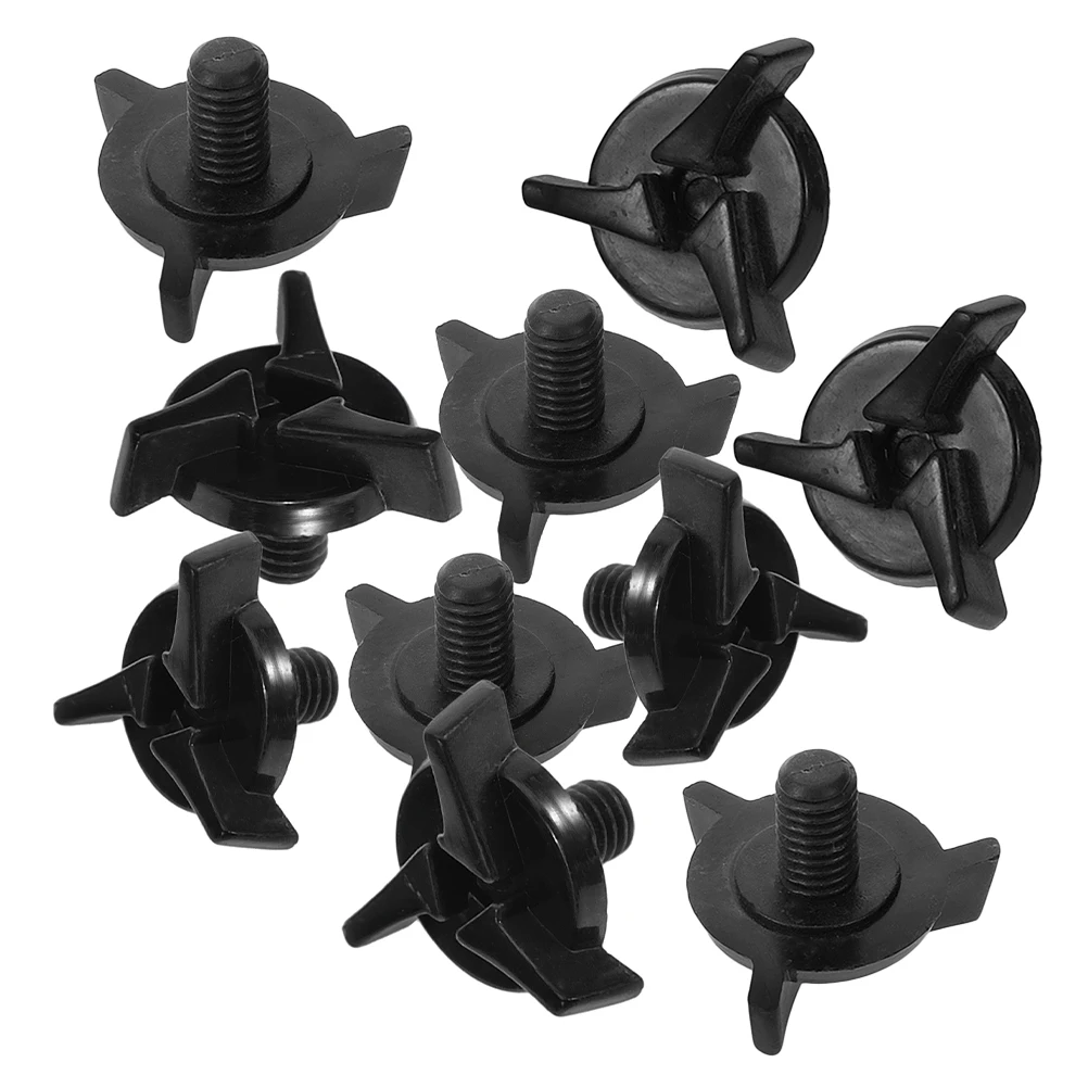 

10Pcs Motorcycle Visor Screws Black Lightweight Plastic Screw Set Universal Fit 13101-Zh7-010 Piston Ring