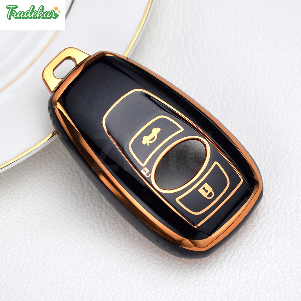 For Subaru XV BRZ WRX Legacy Impreza Forester Levorg Keyless Remote Key Cover Shell 2017 - 2023 3 Buttons TPU Key Case Fob