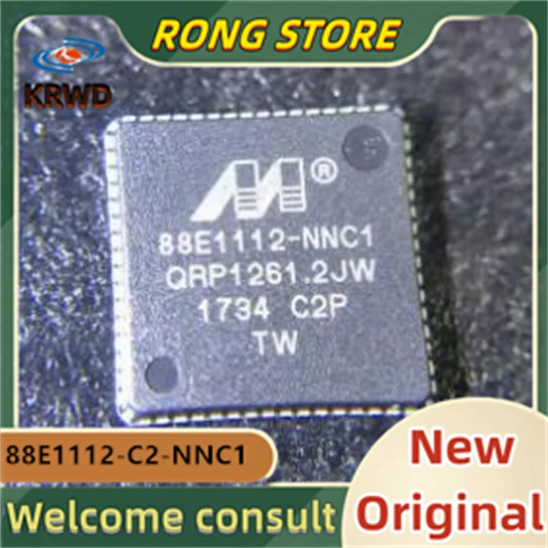 5pcs  88E1112-NNC1 New Original 88E1112-C2-NNC1C000  88E1112-C2-NNC1 QFN64