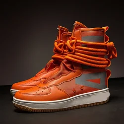 Men  Air New Shoes Back To The Future Boots High-top Shoes Sneakers Chelsea Boots  High Top Loafers Boots Vulcanize Shoes