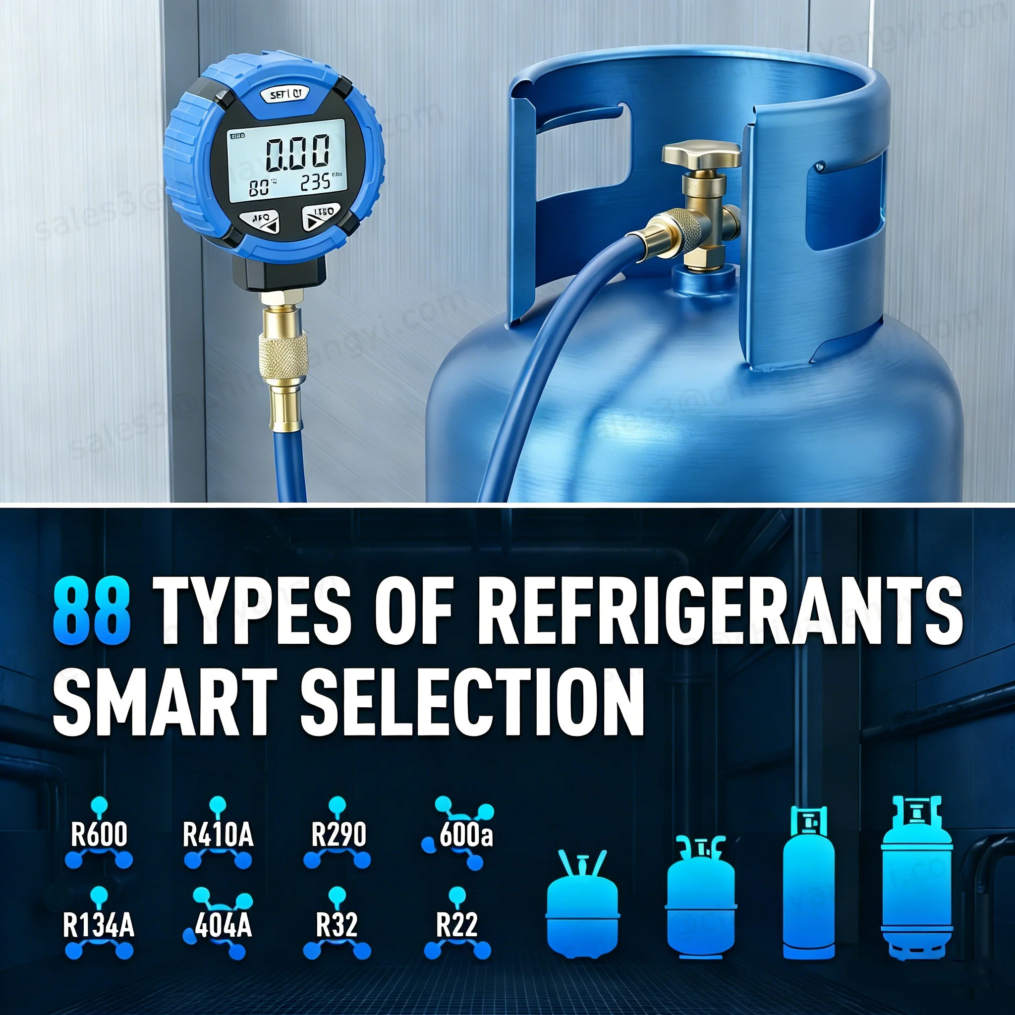Industrial Grade High Accuracy Digital Pressure Manometer Industrial Grade for HVAC Refrigeration System in stock