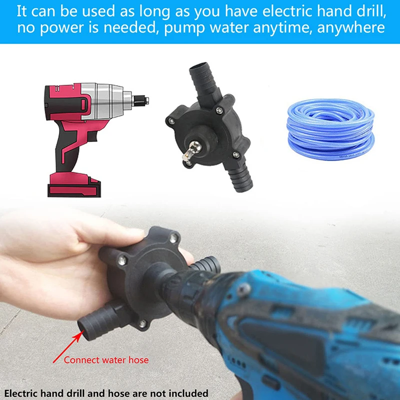 

Portable Electric Hand Drill Pump Water Pump Household Miniature Self-priming Pump Small Drive DC Diesel Pumps