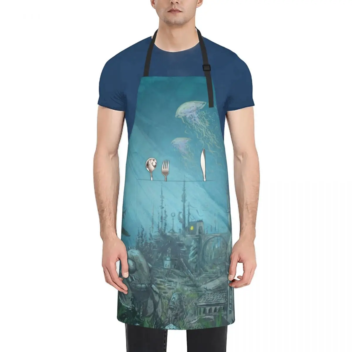 Undersea city - Innsmouth Apron Sexy House Things For Home And Kitchen Beauty Men'ss Apron