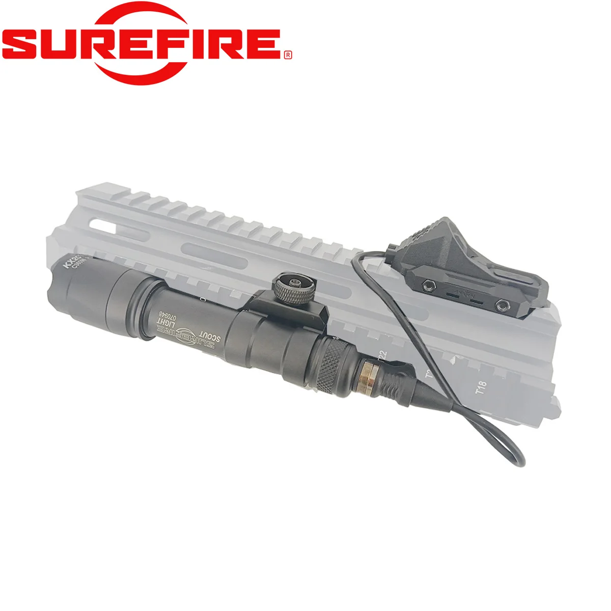 Lampe tactique Surefire M300 M600 pour armes à feu Airsoft, fusil, AR15, avec interrupteur à pression à distance double fonction UNITY AXON