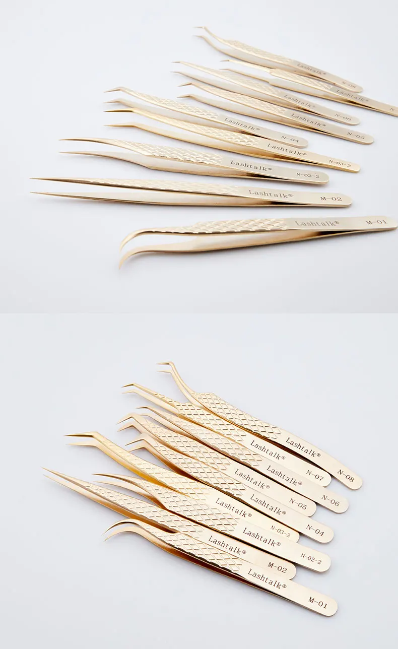 Lashtalk Wimpernverlängerungspinzette, Make-up-Tools aus Nagaraku, Edelstahl, nicht magnetisches Volumen, gefälschte Wimpern, Zubehör, präzise – Detail 15