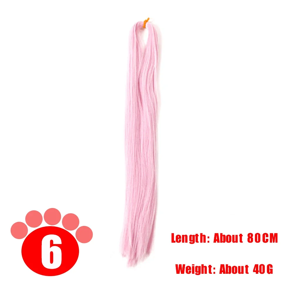 BJD SD Puppe 80CM/40 Weiß Schwarz Haar Reihe Milch Seide Anti-Mohair Perücke Handgemachte Haken Transplantation Puppe haar