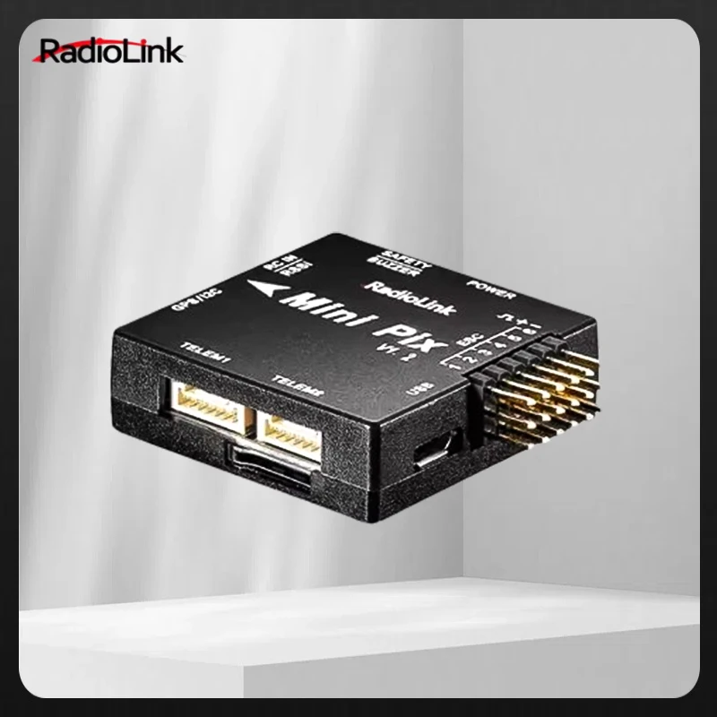 

Radiolink Mini PIX V1.2 Flight Controller M10N GPS TS100 SE100 GPS Same as Pixhawk FC for FPV Racing Drone Helicopter Airplane
