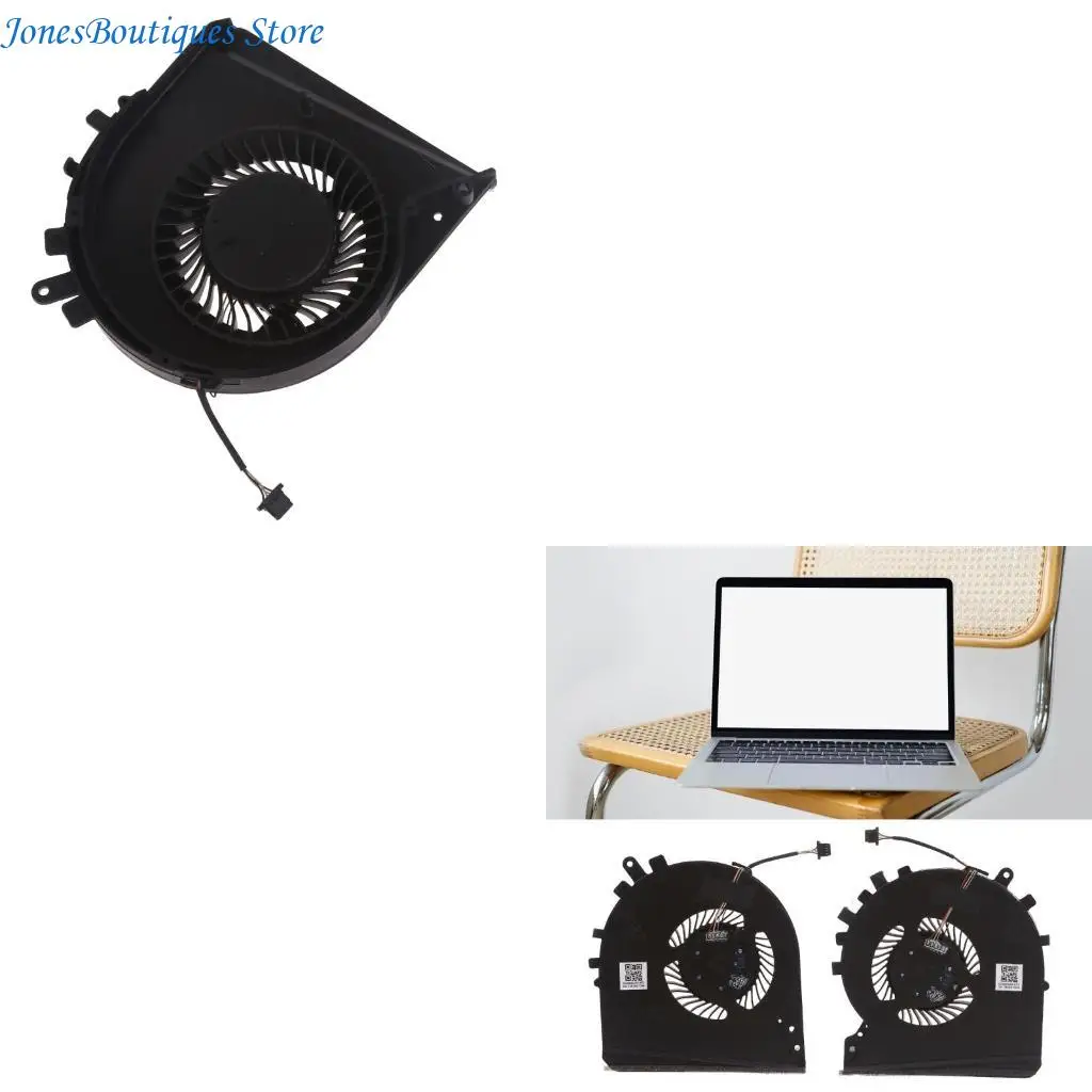 

Laptop CPU GPU Radiator 5V 4pin 4-wire for HP Pavilion 15-DK TPN-C141 L57170 W8KE