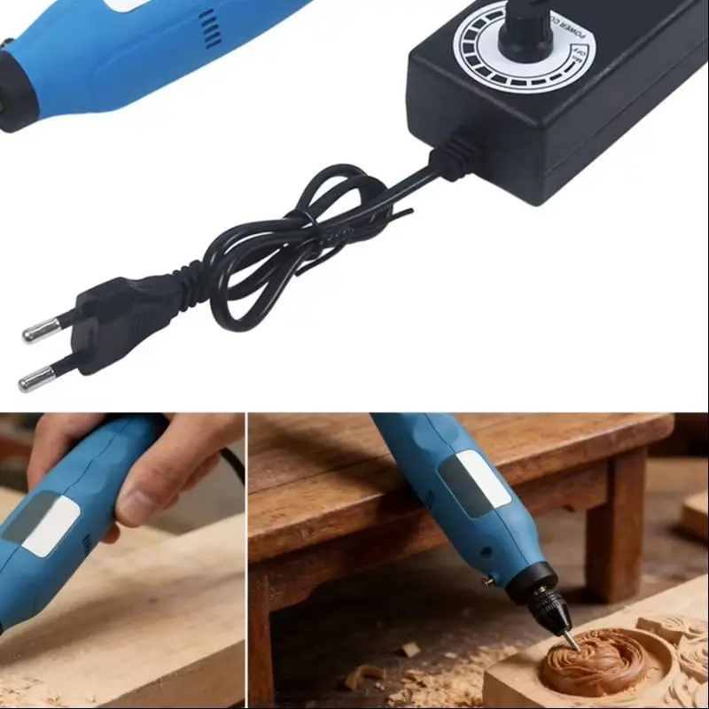 21V Cordless Rotary Tool Engraving Pen Variable Speed 6000-18000RPM Power Grinder Set For Precision Carving Polishing Drilling