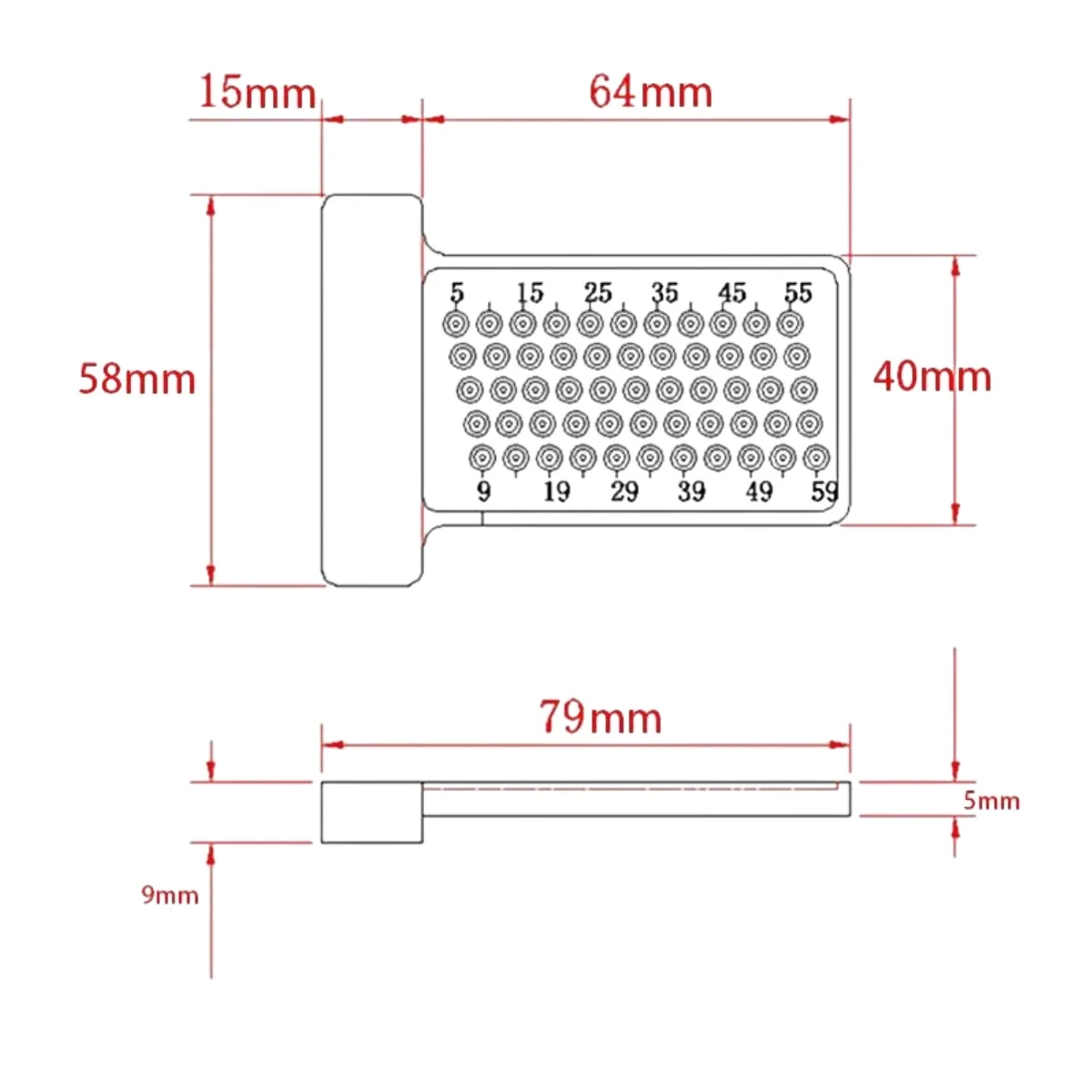 Woodworking Scribe 60mm T Square Hole Scribing Ruler Aluminum Line Drawing Marking Gauge Carpenter Right Angle Protractor Tools