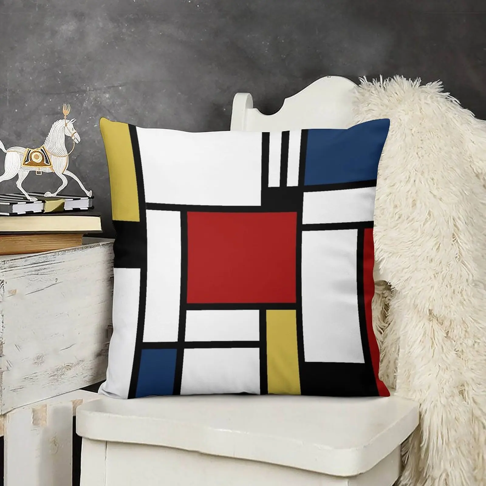 Piet Mondrian Inspired Composition Throw Pillow christmas ornaments 2025 Decorative pillow case anime girl pillow