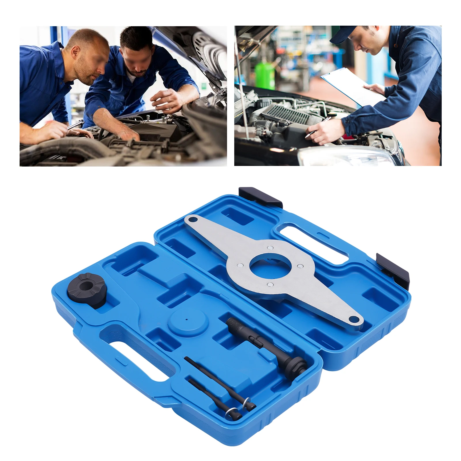 T10531 الاهتزاز المثبط عقد أداة العمود المرفقي بكرة إزالة امتصاص الصدمات متوافق مع أودي سكودا #3