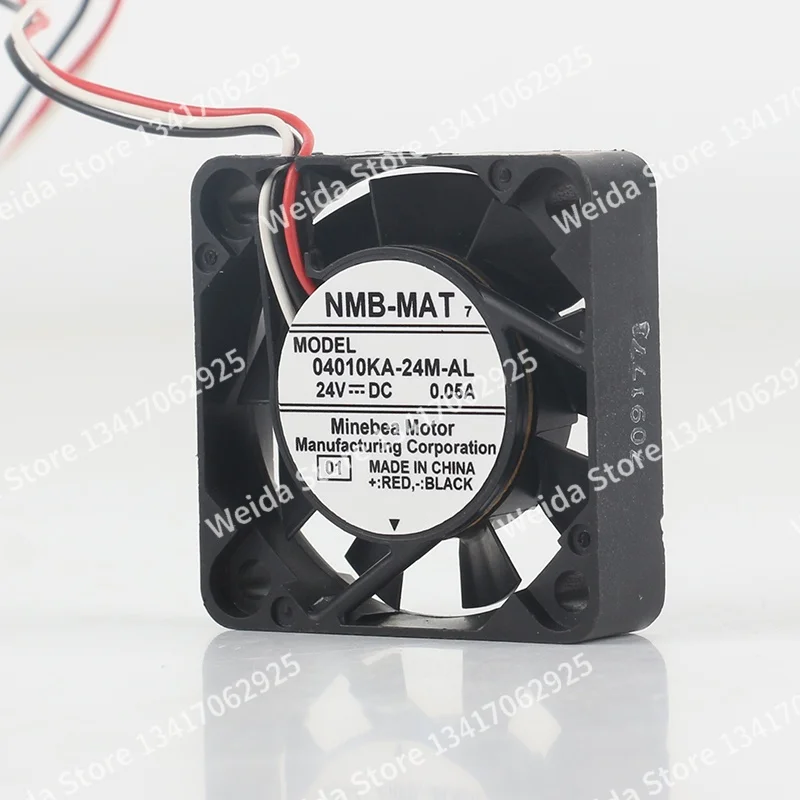NMB 5V 12V 48V DC 24V 0.05A AC EC 4010 40X40X10MM 4CM double ball bearing micro inverter Three wire 04010KA-24M-AL cooling fan