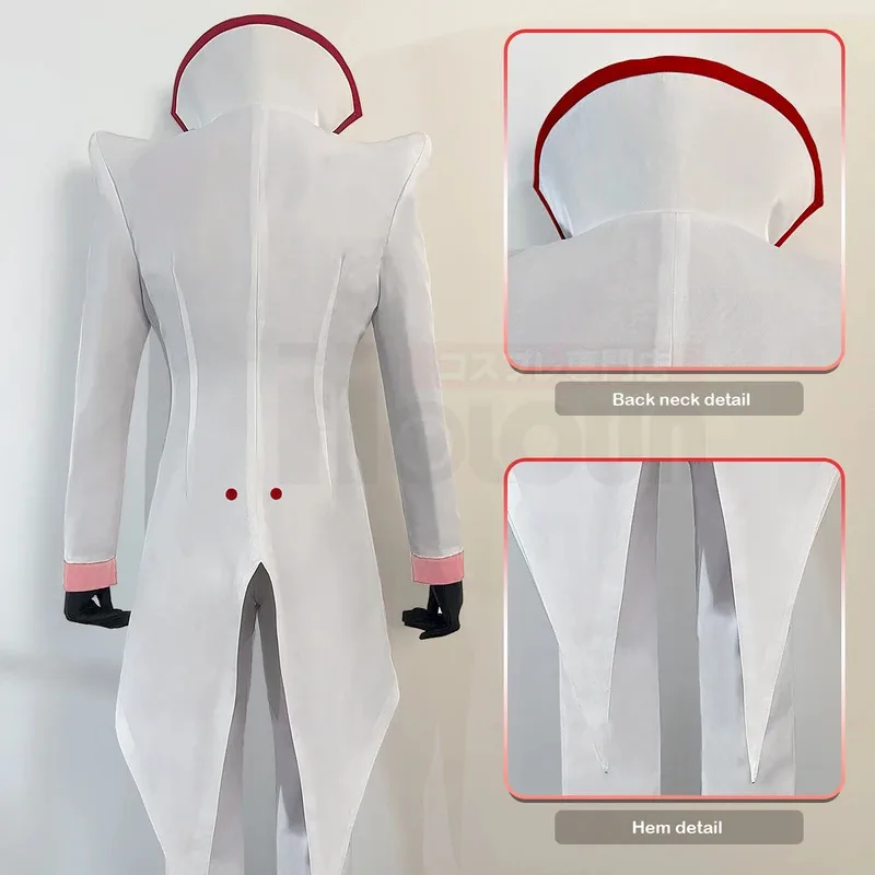 

Sky03 HOLOUN Haz Hotel Anime Lucifer Morningstar Cosplay Costume Wig Stand-up Collar Tailcoat Pants Vest Cos Convention Hal55Ku%