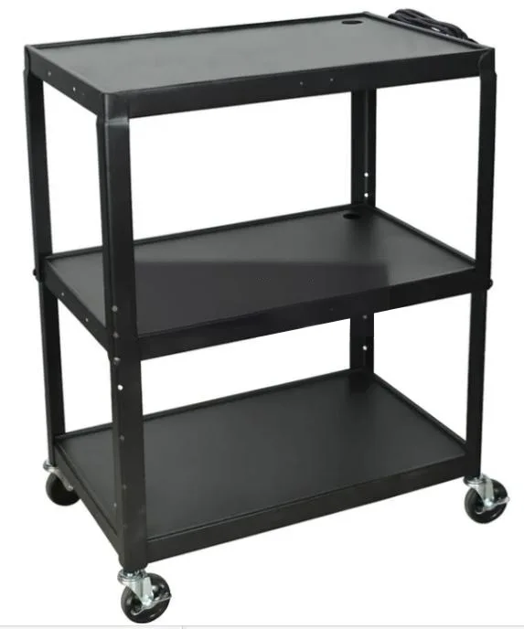 

Мобильная демонстрационная тележка AV-техники на колесах с розетками и мультимедийной платформой