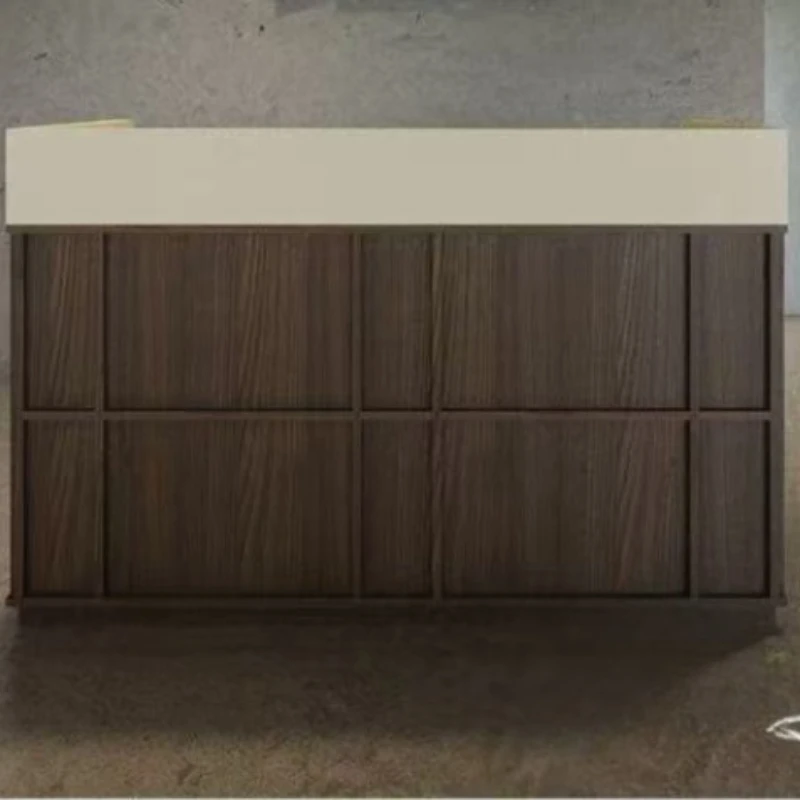 

Functional Medieval Plaid Reception Desk – Designed for Company Front Desk, Bar, Clothing Store & BeautyManicure