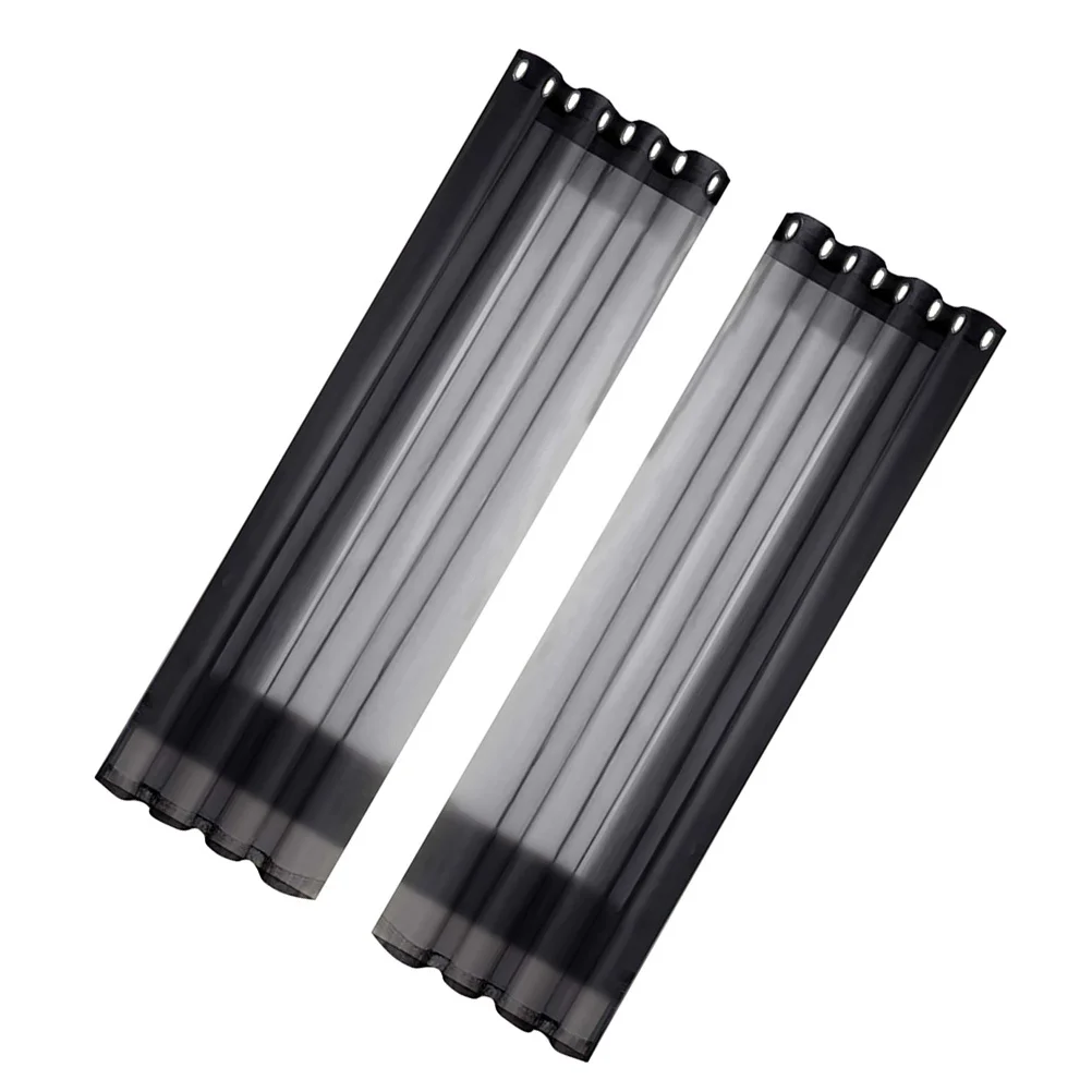 Conjunto de cortina à prova d'água, 2 peças, transparente, pátio, painéis de janela, sala de estar, quarto, berçário, decoração de casa