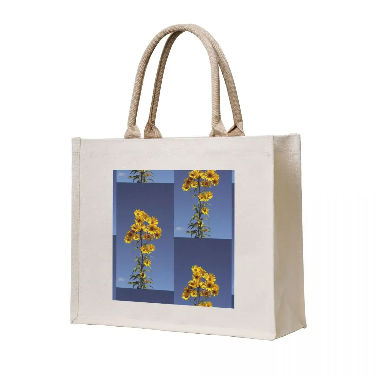 

Yellow Tote Bag shopping trolley bag tote bag screen woman shopping