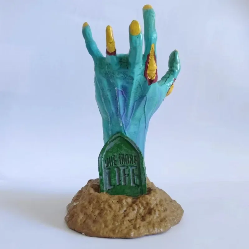 Zombie Hand Shaped Game Controller Bracket Resin Craft Ornament Desktop Decoration Ornament Gifts Halloween