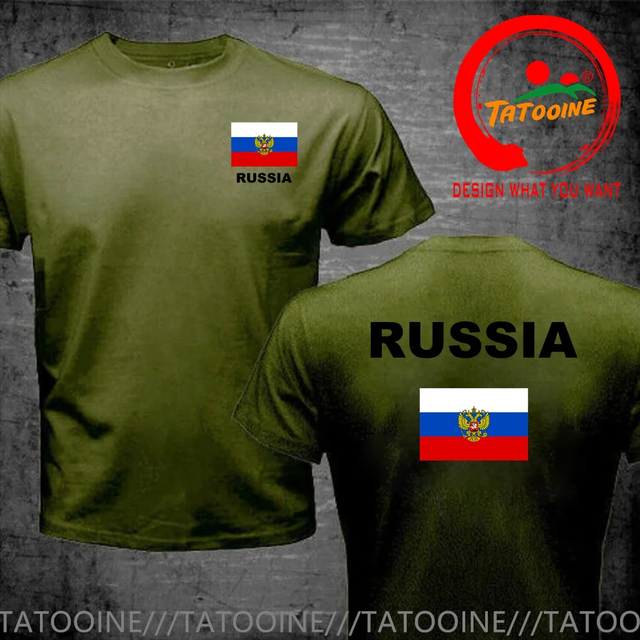 Russia Men T-shirt Russian Flag T Shirt Man Streetwear Harajuku Men Clothing Top Quality Casual COTTON O-Neck Tee Shirt Camiseta