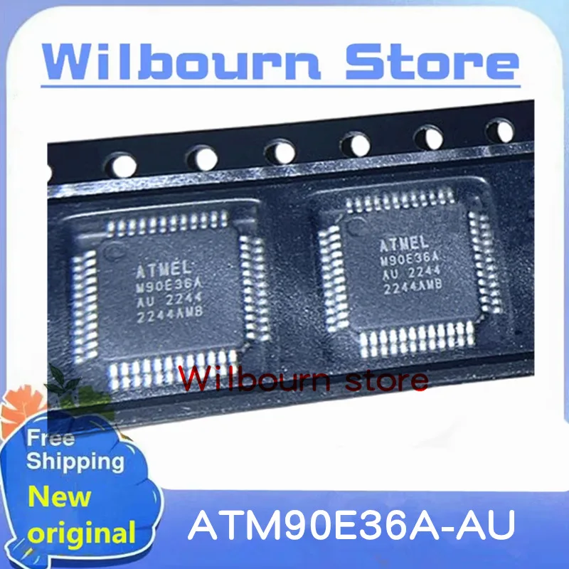 2PCS~50PCS/LOT ATM90E36A-AU M90E36A TQFP48 ATM90E36A-AU-R 100% New Spot stock