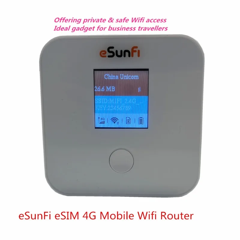 Portable 4G eSim Wifi Router Router eSunFi SHFiEL40 on Qualcomm