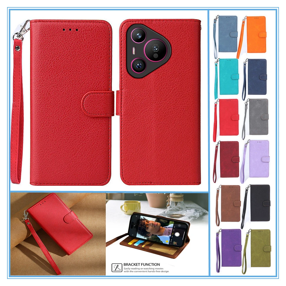 Brieftaschen-Schutzhülle für Huawei Pura 70 Handyhülle Etui Huawei Pura 70 Pro global Pura 70 Ultra Cover Book Case Pura70 Pro Plus