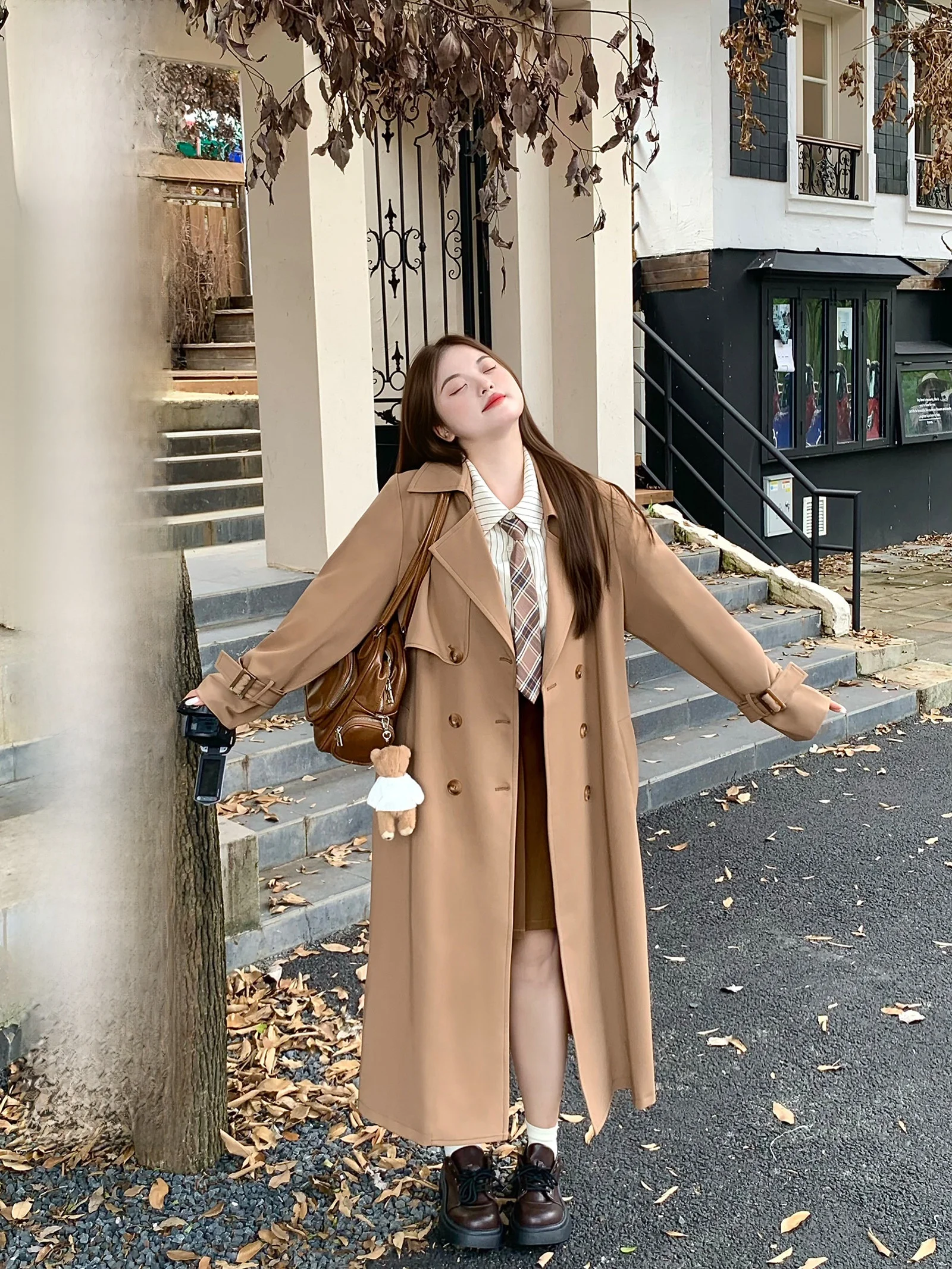 

Классическая женская ветровка больших размеров с воротником, осенняя, укороченная, модная, повседневная верхняя одежда